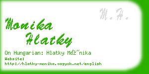 monika hlatky business card